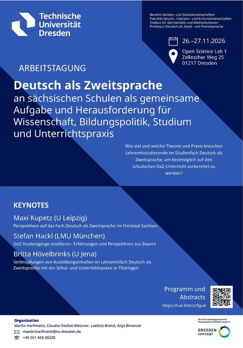 Poster der DaZ-Tagung im November 2026