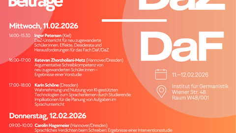 Poster zum "3. Forschungskolloquium DaZ/DaF"
