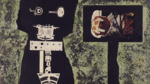 John McHale, Telemath, collage, ca. 1958