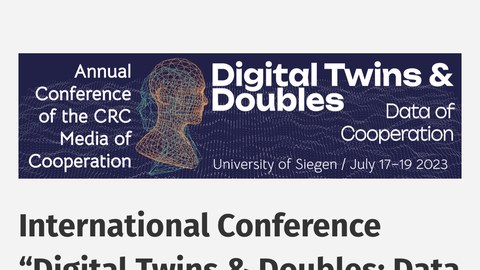 International Conference “Digital Twins & Doubles: Data of Cooperation”