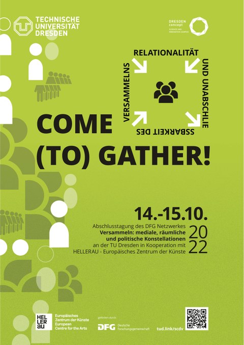 Come (to) gather! Plakat grün