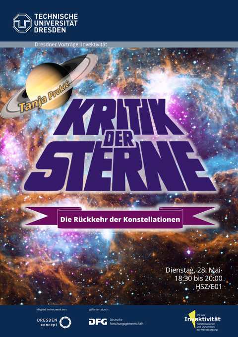 Plakat Vortrag Kritik der Sterne