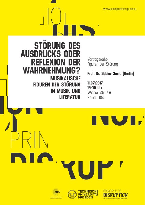 Ankündigung des Gastvortrags von Frau Prof. Dr. Sabine Sanio am 11. Juli 2017