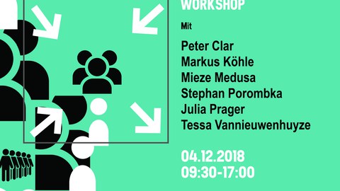 Plakat Workshop Dr. Peter Clar am 04.12.18