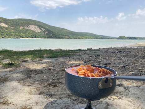 Essenspause am See