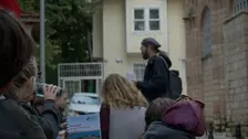 Vortrag von M. Baumann vor der Chora-Kirche