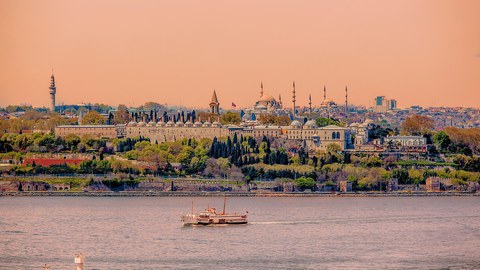 Solhouette von Istanbul