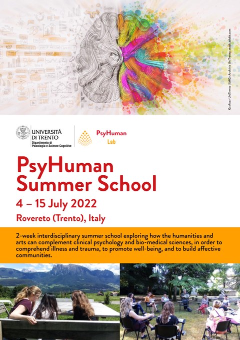 Flyer Psy Human Summer School UniTrento 2022