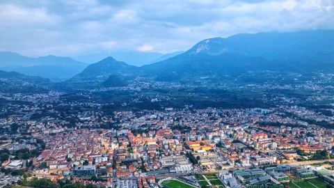 Blick über die Stadt Trento