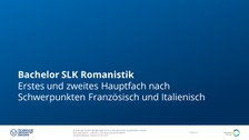 Studiengangsaufbau
