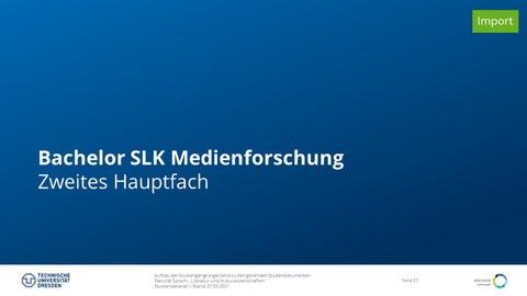 Studiengangsaufbau