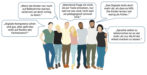 Menschen die über Digitalisierung sprechen