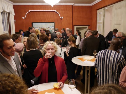 Fotoimpressionen vom Empfang nach der Feierlichen Eröffnung des Centrums Frankreich | Frankophonie an der TU Dresden am 16. Mai 2019