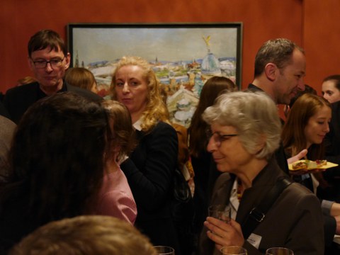Photo 27 on the occasion of the grand opening of the Center France | Francophonie (CFF) on May 16, 2019, in the ceremonial hall of the Rectorate at TU Dresden.