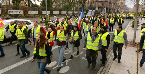Photo by Thomas Bresson on wikimedia.org - Yellow Vest protests in France