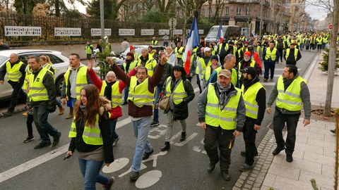 Photo by Thomas Bresson on wikimedia.org - Yellow Vest protests in France