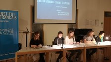 Photo 2 on the occasion of Franco-German Day 2020, “Germany and France: Together Against Anti-Semitism and Racism,” on January 21, 2020, at the Goethe-Institut Dresden.