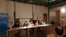 Photo 1 on the occasion of Franco-German Day 2020, “Germany and France: Together Against Anti-Semitism and Racism,” on January 21, 2020, at the Goethe-Institut Dresden.