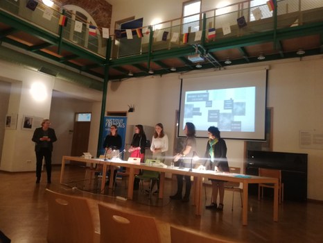 Photo IF 4 on the occasion of Franco-German Day 2020, “Germany and France: Together Against Anti-Semitism and Racism,” on January 21, 2020, at the Goethe-Institut Dresden.