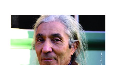 Flyer on the occasion of the scheduled Reading of Boualem Sansal on April 29, 2020, at the Institut français Dresden, page 1.