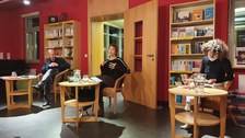 Foto 11 anlässlich der Lesung von Julia Deck „Privateigentum“ im Rahmen ihrer deutschlandweiten Lesereise am 29.10.2020 im Erich Kästner Haus für Literatur e. V. Dresden.