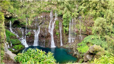 Wasserfall auf La Réunion