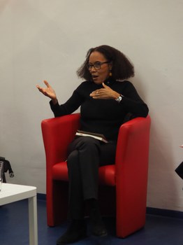 Foto 29 anlässlich der Lesung "Sanfte Debakel" – Lesung & Diskussion mit Yanick Lahens (Haiti) am 07.10.2021 im Institut français Dresden.