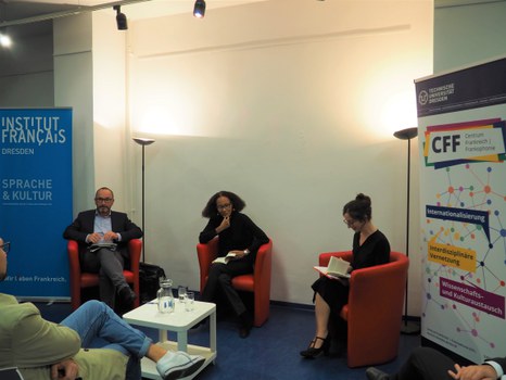 Foto 44 anlässlich der Lesung "Sanfte Debakel" – Lesung & Diskussion mit Yanick Lahens (Haiti) am 07.10.2021 im Institut français Dresden.