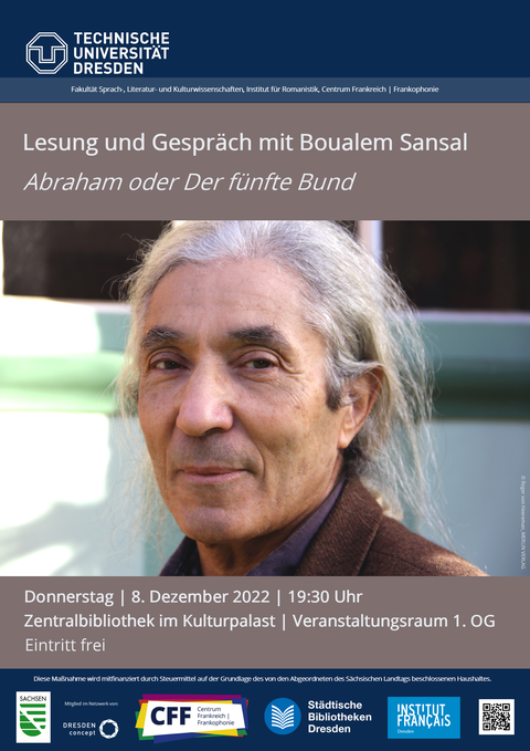 Plakat der Lesung mit Boualem Sansal