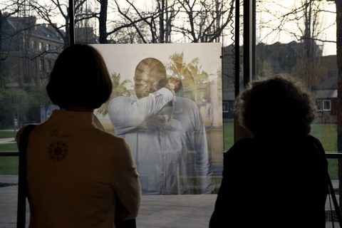 Fotoimpressionen von der Eröffnung der Fotoausstellung "Poser pour la liberté / Standing for freedom" am 13. April 2022 im Hörsaalzentrum der TU Dresden