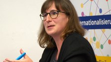 Photo 3 on the occasion of the reading and discussion of “Frau des Himmels und der Stürme" (Woman of the Sky and the Storms) with Wilfried N’Sondé on June 9, 2023, at the Institut français Dresden.