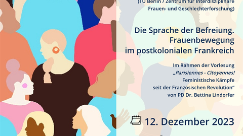 Plakat zum Vortrag von Dr. Aline Oloff am 12.12.2023