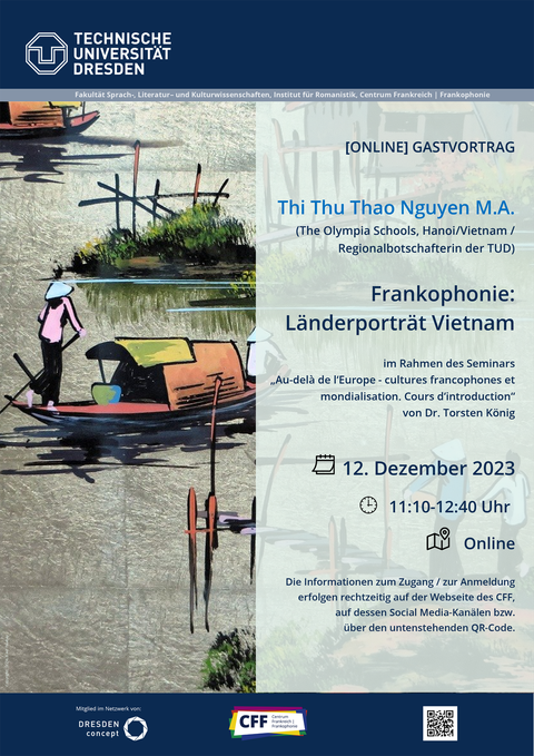 Plakat Vortrag Thi Thu Thao Nguyen am 12.12.2023