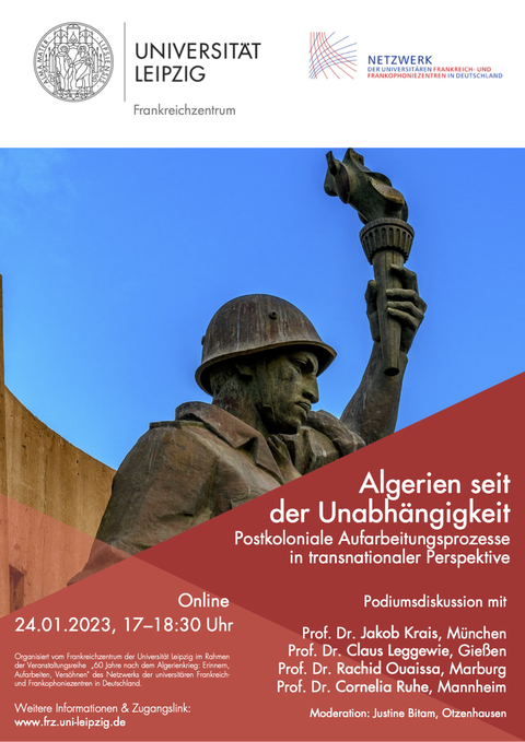 Plakat Podiumsdiskussion Algerien Uni Leipzig