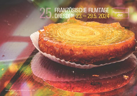 Cover des Programmhefts der 25. Französischen Filmtage im PK Ost vom 23.-29.05.2024