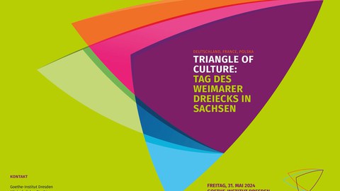 Programm (Ausschnitt) vom Tag des Weimarer Dreiecks in Sachsen am 31. Mai 2024