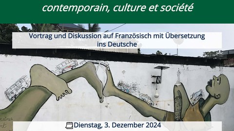 Poster for the lecture by Chris Lewis Moumbounou (Brazzaville / Republic of Congo) on 03.12.24
