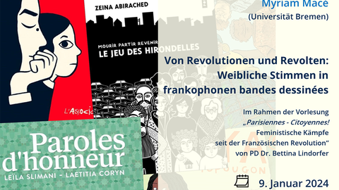 Plakat zum Vortrag von Prof. Dr. Karen Struve & Myriam Macé am 09.01.2024