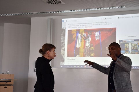 Photo taken during the photography workshop with Baudoin Mouanda on April 2, 2025