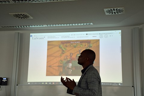 Photo taken during the photography workshop with Baudoin Mouanda on April 2, 2025