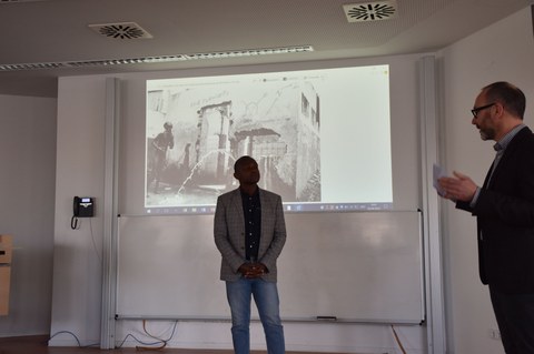 Foto während des Fotografie-Workshops mit Baudoin Mouanda am 2. April 2025