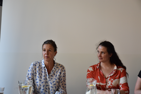 Foto während der Lesung Audrée Wilhelmy (Québec): Bluthaut am 25. Juni 2025 im Institut français Dresden
