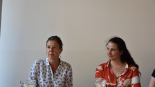 Photo 4 during the reading by Audrée Wilhelmy (Quebec) “Bluthaut” (Blood skin) on June 25, 2025, at the Institut français Dresden.