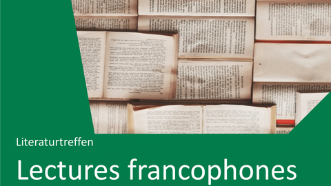 Plakat anlässlich der Veranstaltung „Literaturtreffen – Lectures francophones – Austausch mit den Lesebotschafter:innen Dresden-Straßburg“ am 04.11.25 im Institut français Dresden.