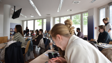 Foto anlässlich des Workshops "Québecer CÉGEP-Studierende zu Gast" am 22. Mai 2025