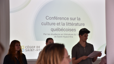Foto anlässlich des Workshops "Québecer CÉGEP-Studierende zu Gast" am 22. Mai 2025