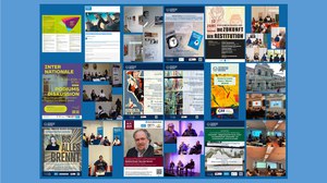 Plakat 7 (Webseite) mit Plakaten und Fotos von Veranstaltungen des CFF - ab 2024