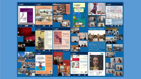 Plakat 8 (Webseite) mit Plakaten und Fotos von Veranstaltungen des CFF - ab 2024