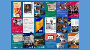 Plakat 9 (Webseite) mit Plakaten und Fotos von Veranstaltungen des CFF - ab Herbst/Winter 2025/26