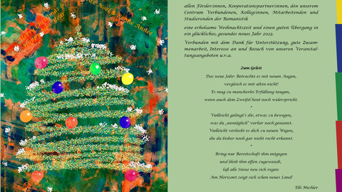 Plakat anlässlich der Wünsche des CFF zum Jahreswechsel 2023/24